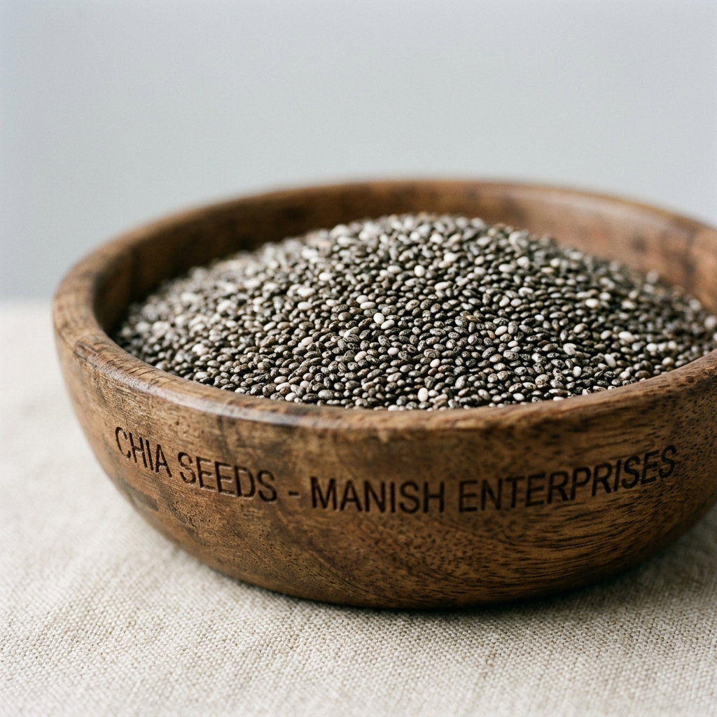 Premium white and black chia seeds wholesale bulk Neemuch Manish Enterprises